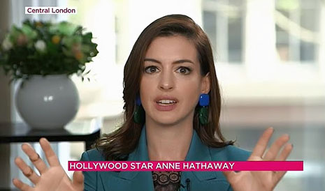 Anne Hathaway on ITV Lorraine Show
